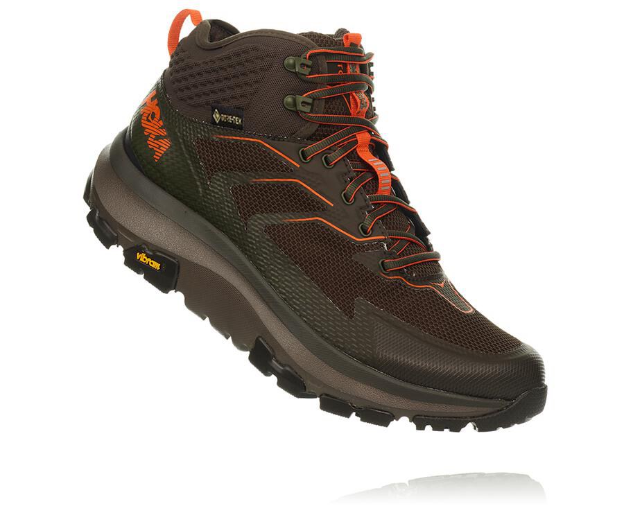 Hoka One One Hiking Boots Mens Brown - Toa GORE-TEX - 03182HVYU